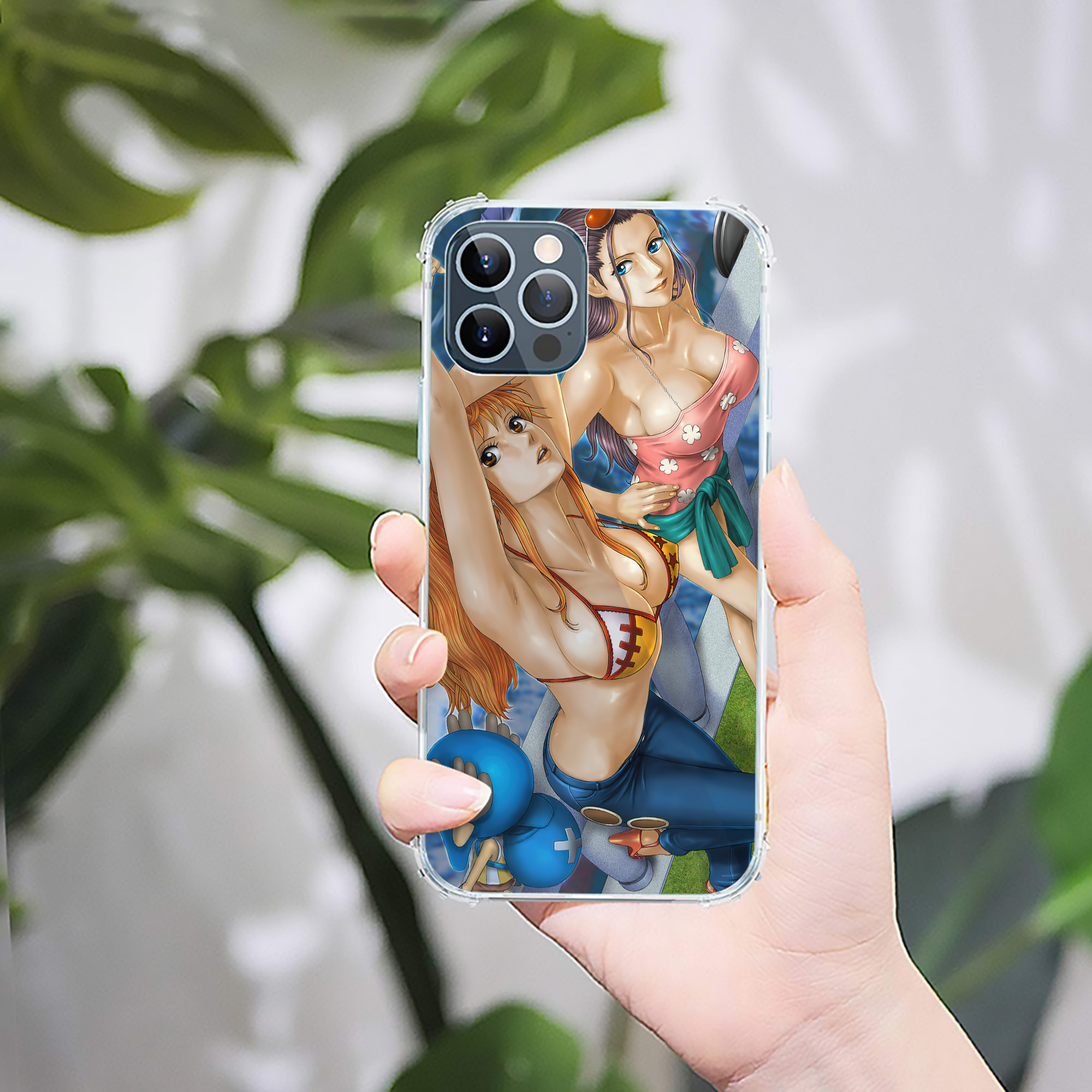 （画像用） ワンピース ONE PIECE 【iPhone 12シリーズ対応】透明スマホケース（クリアソフトケース）